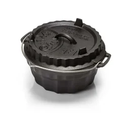 Gugelhupfform 3l m. Deckel 1l aus Gusseisen
