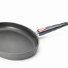 Guss-Fischpfanne oval Nowo Titanium 38x28,4cm Indu