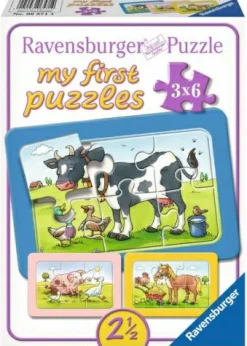 Gute Tierfreunde - Puzzle 3x6 Teile