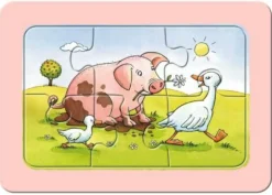 Gute Tierfreunde - Puzzle 3x6 Teile