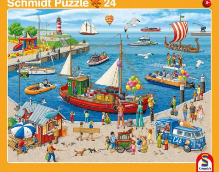 Hafen/Bahnstation - Rahmenpuzzle 24/40 Teile