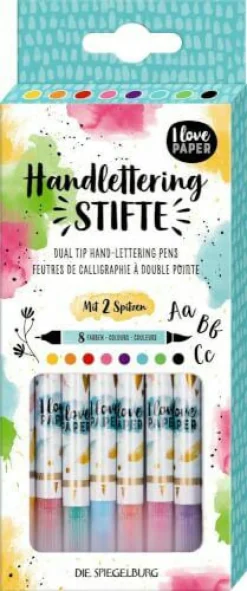 Handlettering-Doppelfaserstifte - I love Paper