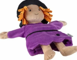Handpuppe Hexe violett