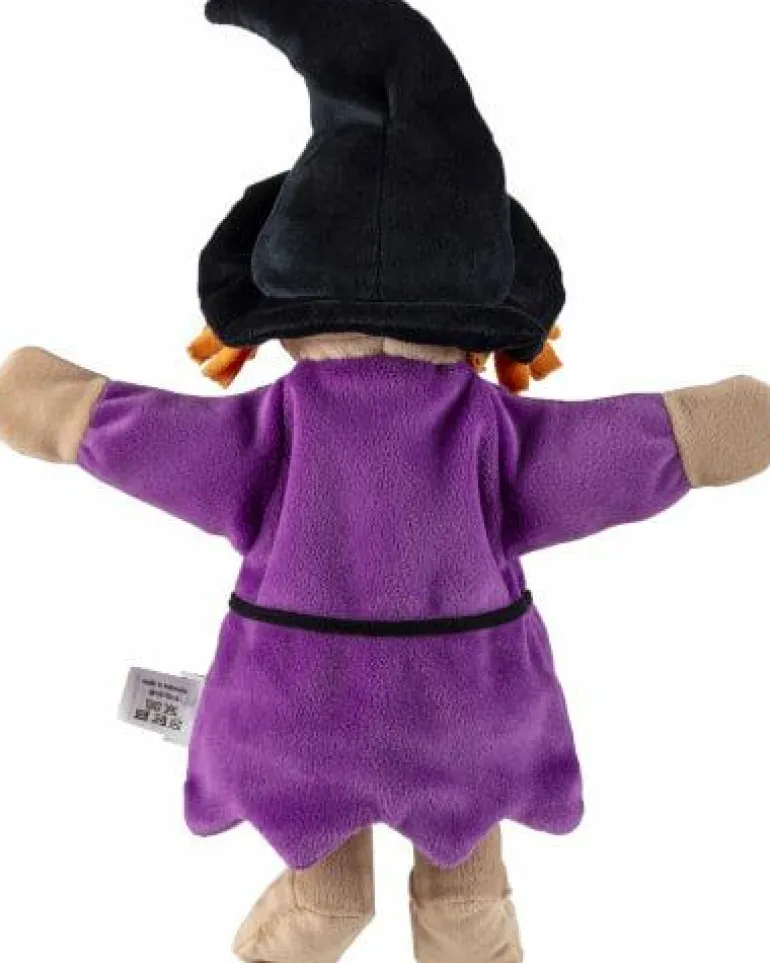 Handpuppe Hexe violett