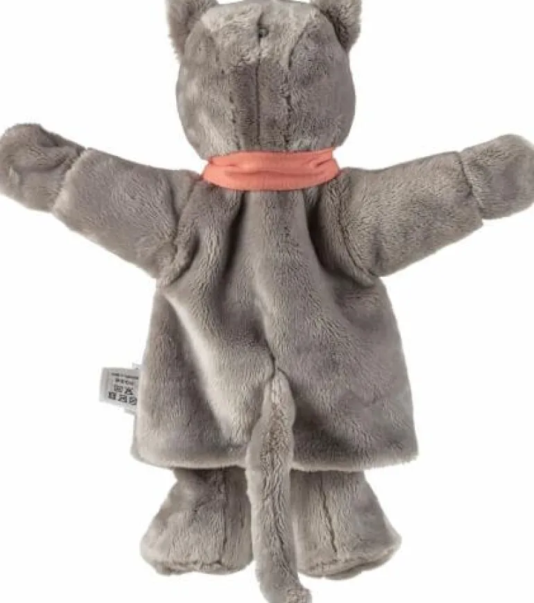 Handpuppe Katze sand
