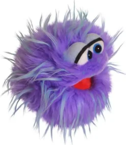 Handpuppe Tusch lila/hellblau