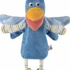 Handpuppe Vogel jeans
