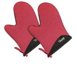 Handschuh kurz rot/schwarz 1 Paar