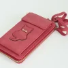 Handytasche mit Börse Katzte weinrot