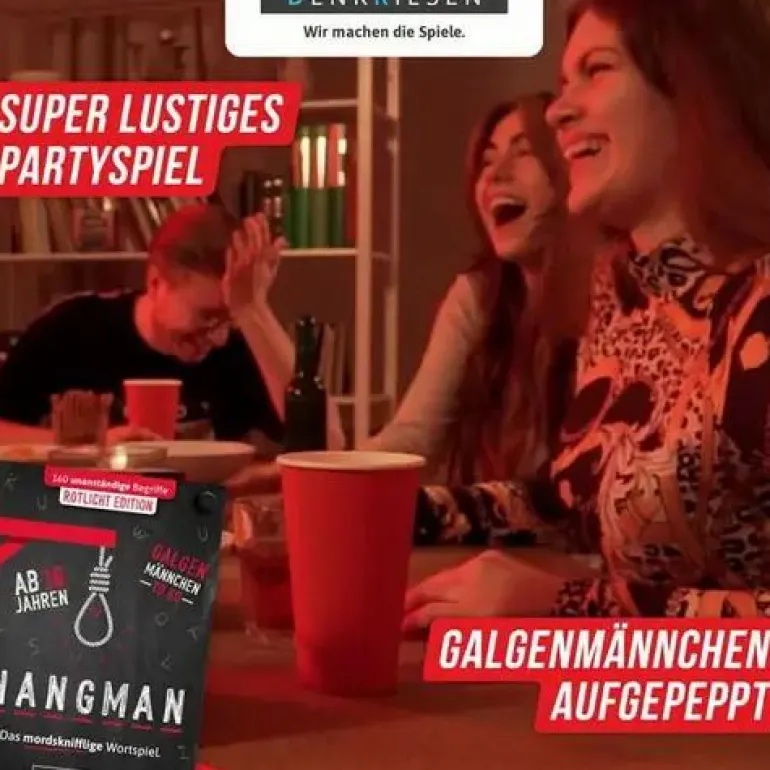 HANGMAN - Rotlicht Edition "Galgenmännchen to go
