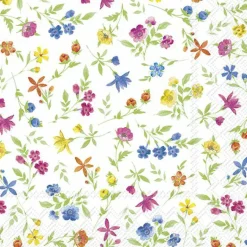 HAPPY FLOWERS Blue Yellow Lunch-Servietten L103264