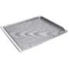 Herdbackblech mit Lochung ca. 40 x 35 cm Silber