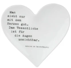 Herzteller klein „Man sieht nur..."