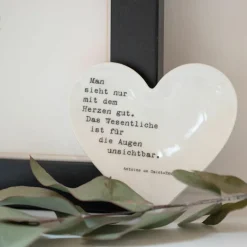 Herzteller klein „Man sieht nur...