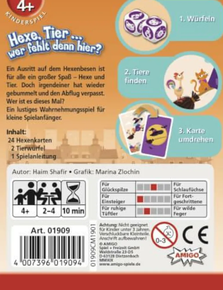 Hexe, Tier ... wer fehlt denn