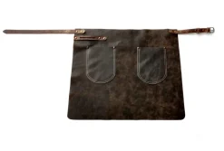 Hüftschürze Antikleder Gr.2 70x55cm braun
