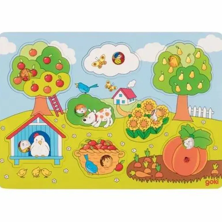 Hintergrundbildpuzzle Im Garten