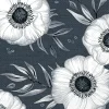 HOLLY FLOWER blue Lunch-Servietten L 995540