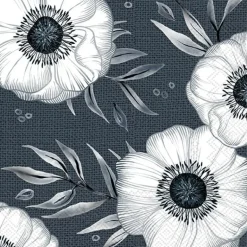 HOLLY FLOWER blue Lunch-Servietten L 995540
