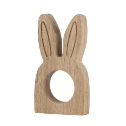 Holzhase, 2-er Set, 9x5x1,5cm