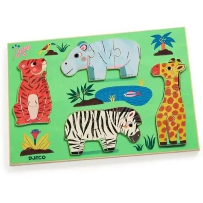 Holzpuzzle: Coucou Tigre
