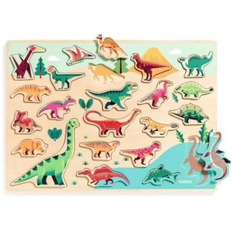 Holzpuzzle: Dino