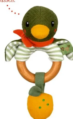 Holz-Ringrassel Ente - Little Wonder