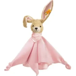 Hoppel Hase Schmusetuch 28cm rosa