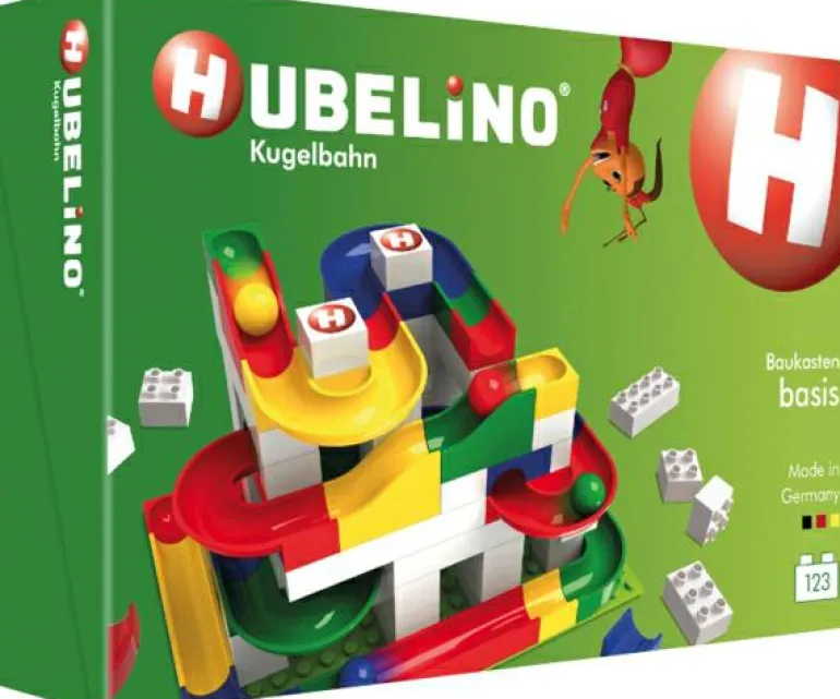 HUBELINO Kugelbahn Baukasten basis (123-teilig)
