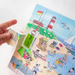 HUBELINO Puzzle Ausflug zum Badestrand (35-teilig)