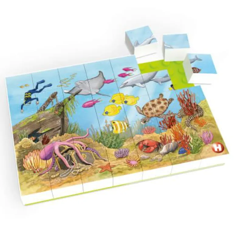 HUBELINO Puzzle Bunte Unterwasserwelt (35-teilig)