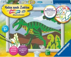 Hungriger Dinosaurier - Malen nach Zahlen