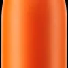 Isolier-Flasche Edelstahl 0,75l Orange