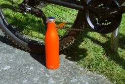 Isolier-Flasche Edelstahl 0,75l Orange