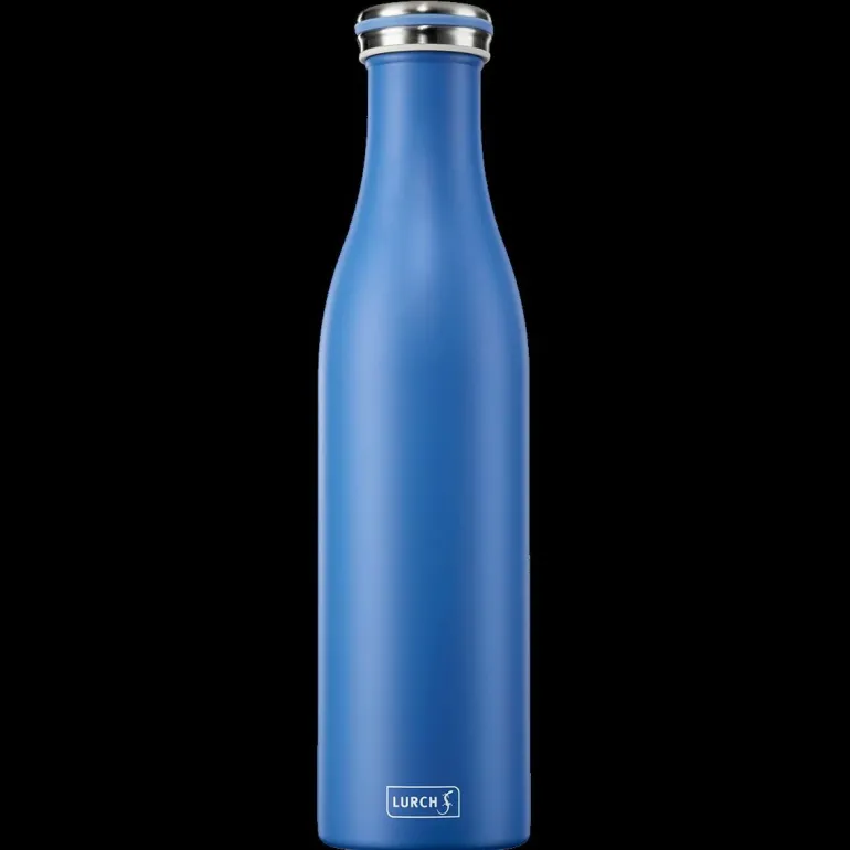 Isolier-Flasche Edelstahl 0,75l Azur