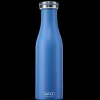 Isolier-Flasche Edelstahl 0,5l Azur
