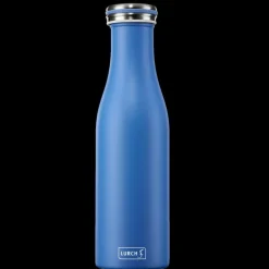 Isolier-Flasche Edelstahl 0,5l Azur