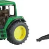 J.D. 6920 Traktor mit Frontl. + Holztransportanhän