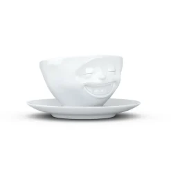 Kaffeetasse Lachend, weiß, 200ml