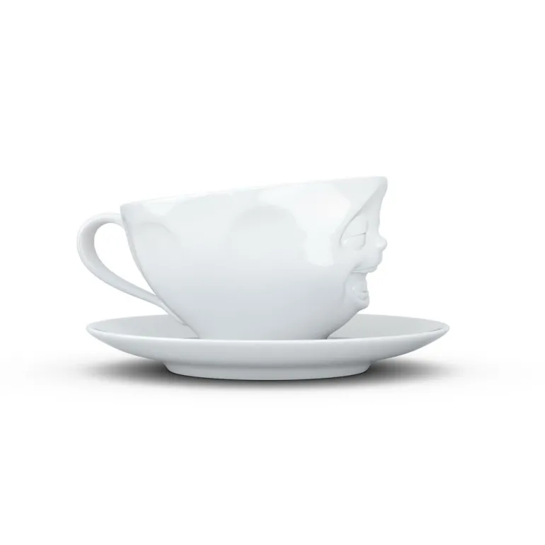 Kaffeetasse Lachend, weiß, 200ml