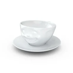 Kaffeetasse Lachend, weiß, 200ml