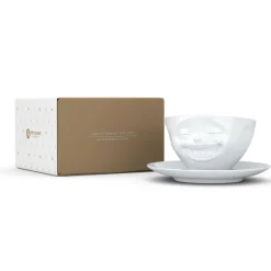 Kaffeetasse Lachend, weiß, 200ml