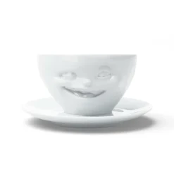 Kaffeetasse Zwinkernd, weiß, 200ml