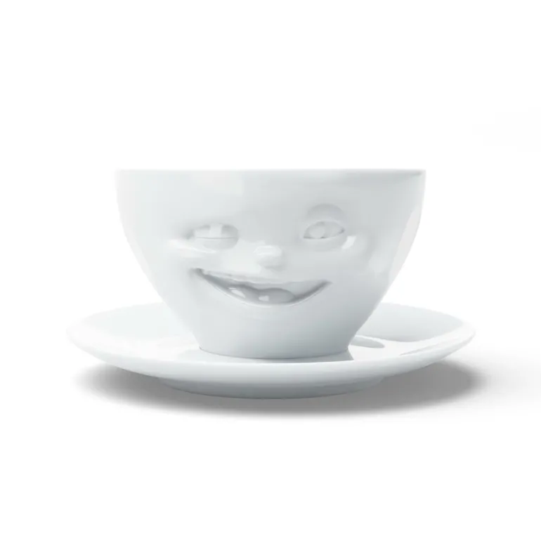 Kaffeetasse Zwinkernd, weiß, 200ml