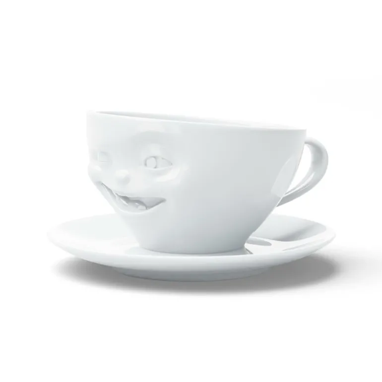 Kaffeetasse Zwinkernd, weiß, 200ml