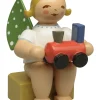Kalenderfigur 2026 Engel mit Lok