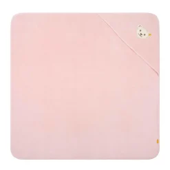 Kapuzenbadetuch silver pink NOS