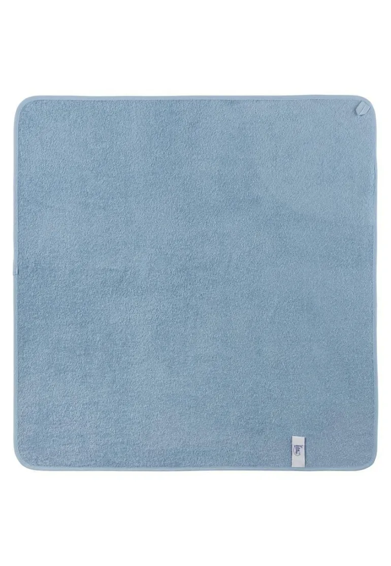 Kapuzenbadetuch 80x80 Rexi blau