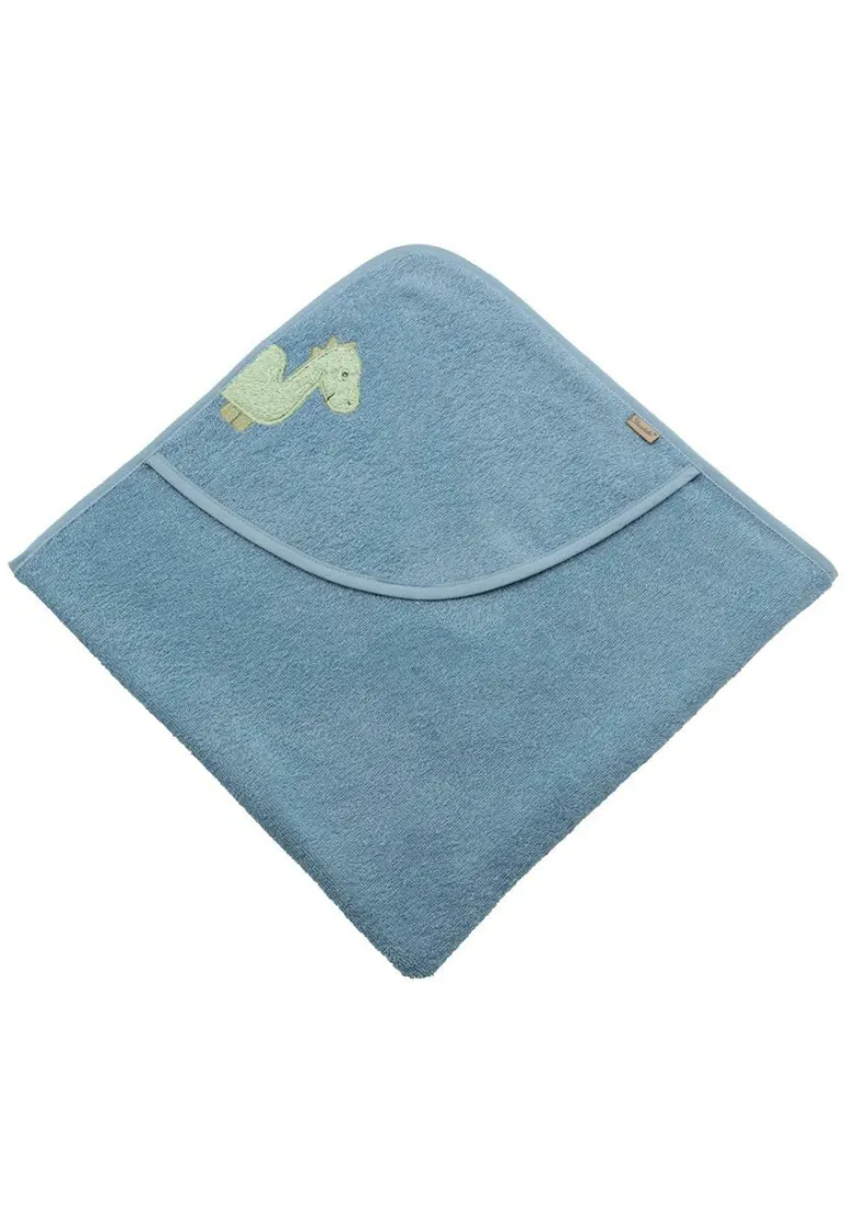 Kapuzenbadetuch 80x80 Rexi blau