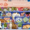 Katzen Im Regal - Puzzle 200 XL Teile